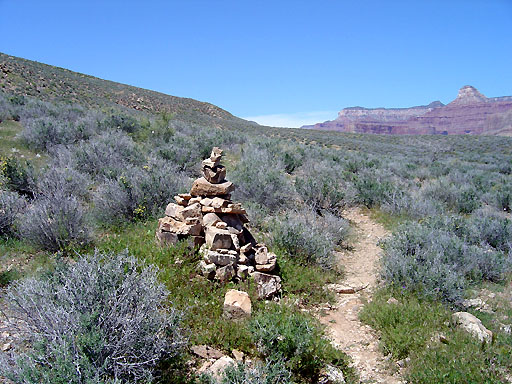 66 - Big cairn on the Tonto trail