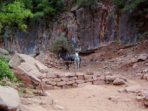02 - Water and hitching post at the Supai Tunnel