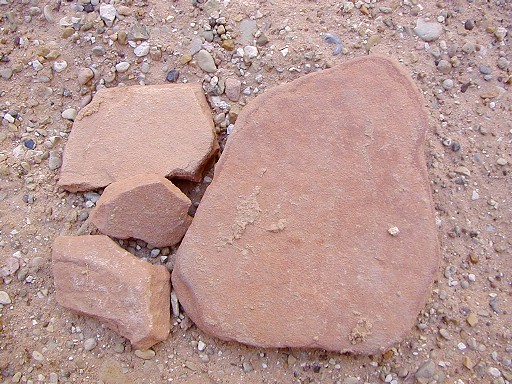 97 - Crumbling pieces of sandstone